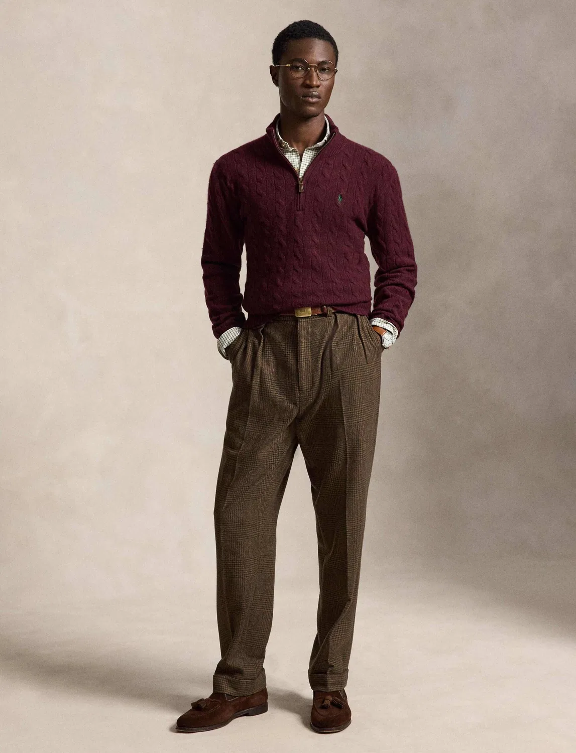 Свитер с молнией Polo Ralph Lauren, Bordeaux — фото 2