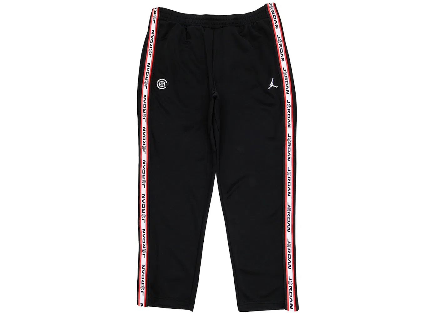 Мужские спортивные брюки с принтом Jordan x CLOT NRG Track Pants, Black/White/Red