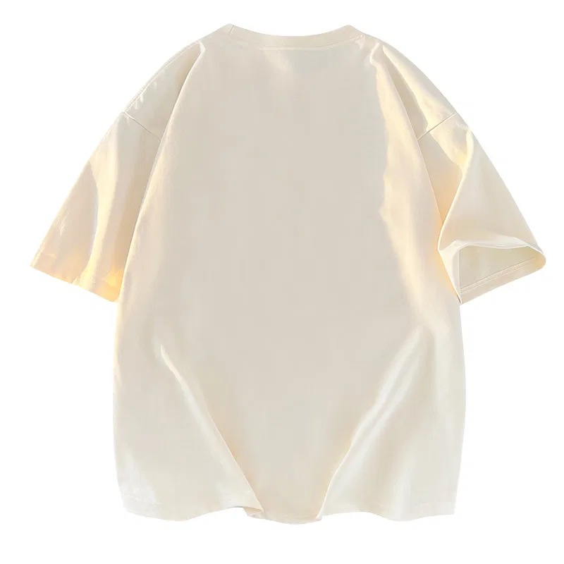 Детская футболка с коротким рукавом из хлопка Tonlion, Цвет Light Beige — фото 4