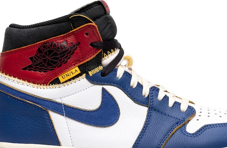 Кроссовки Union LA x Air Jordan 1 Retro High NRG Storm Blue, синий — фото 2