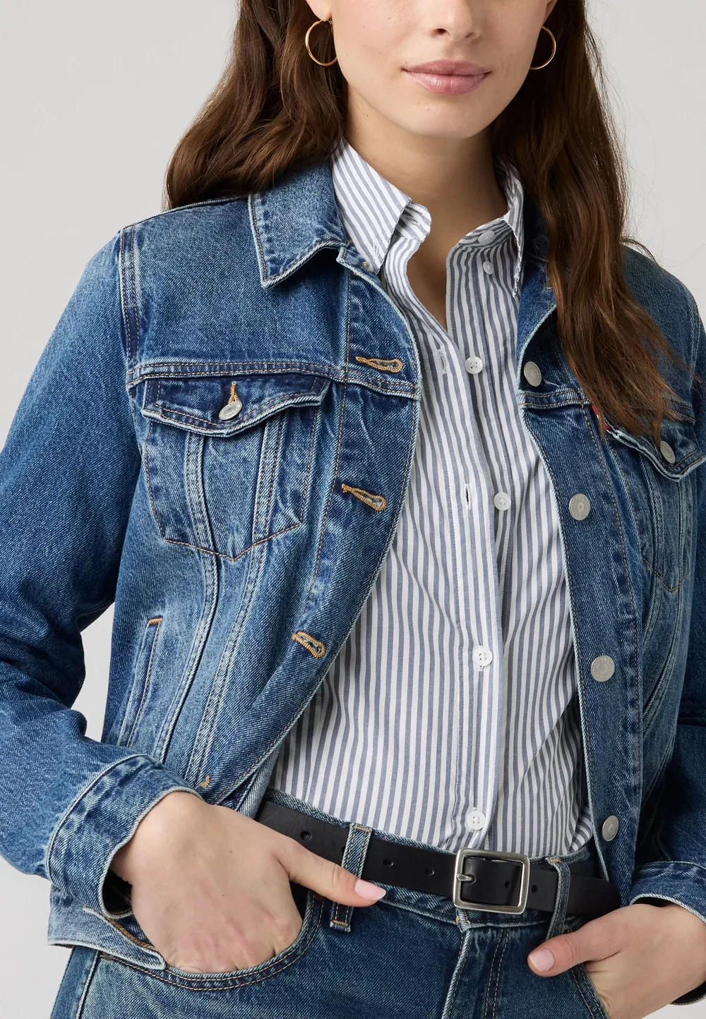Оригинальная джинсовая куртка дальнобойщика Levi'S, Trial Case — фото 4