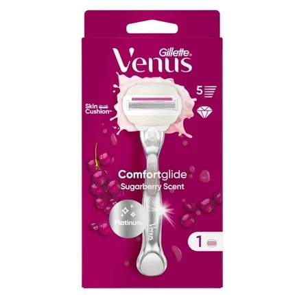 Бритвенный станок с увлажняющей полосой Gillette Venus Platinum Comfortglide Sugarberry