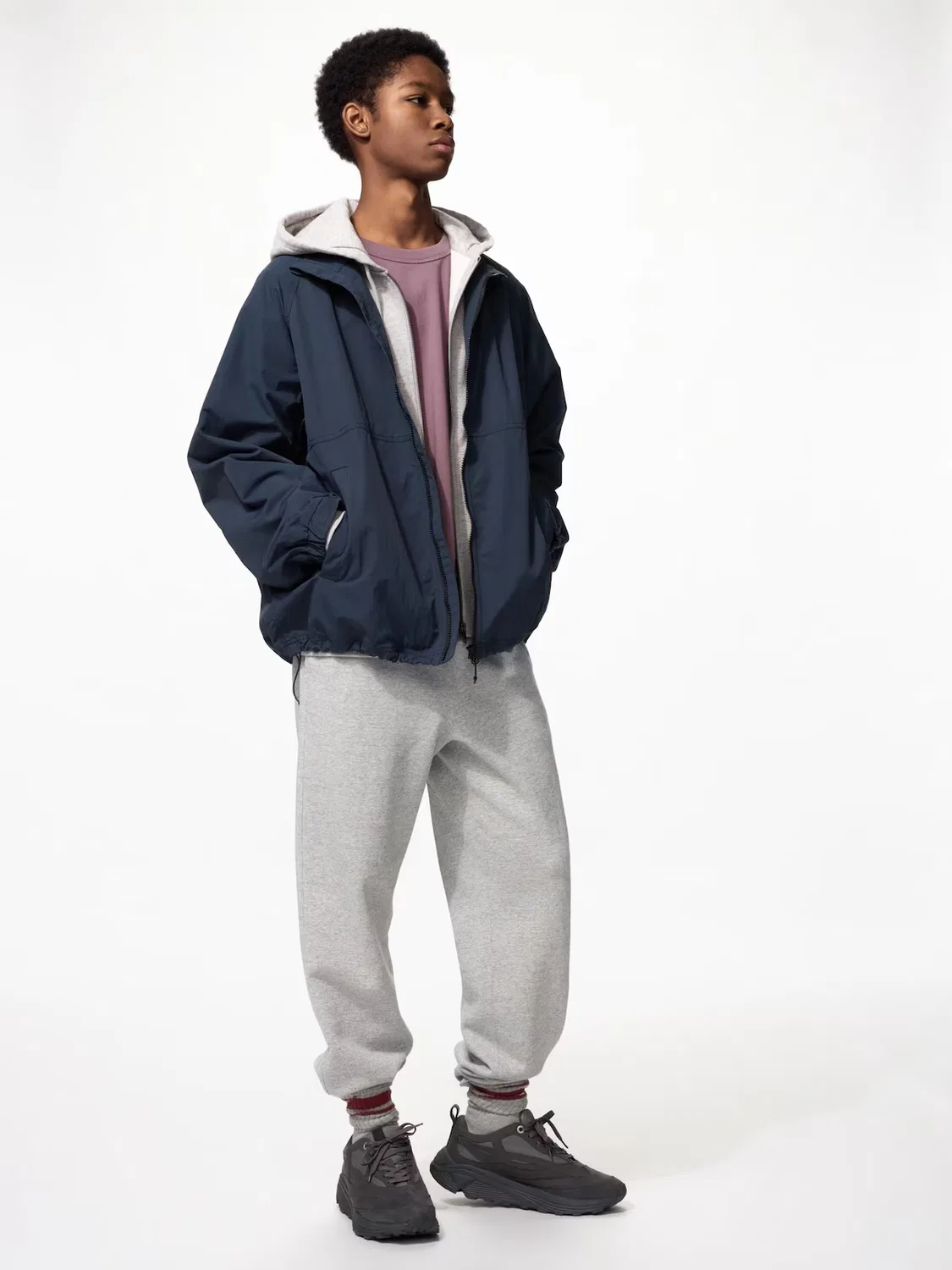 Спортивные штаны Uniqlo, серый