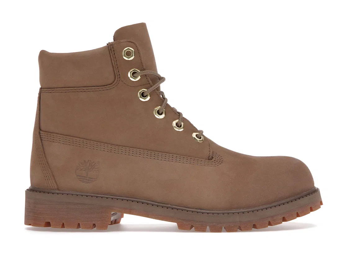 Детские ботинки с высоким голенищем Timberland 6" Premium Boot, Dark Beige Dark Beige