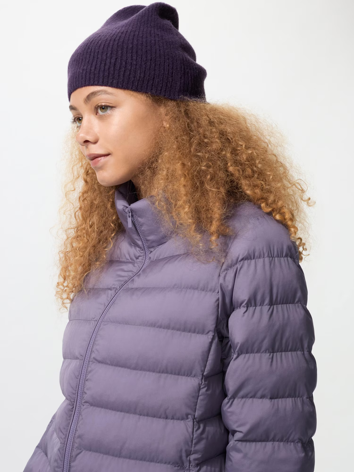 Куртка Uniqlo PuffTech, фиолетовый (73) — фото 4
