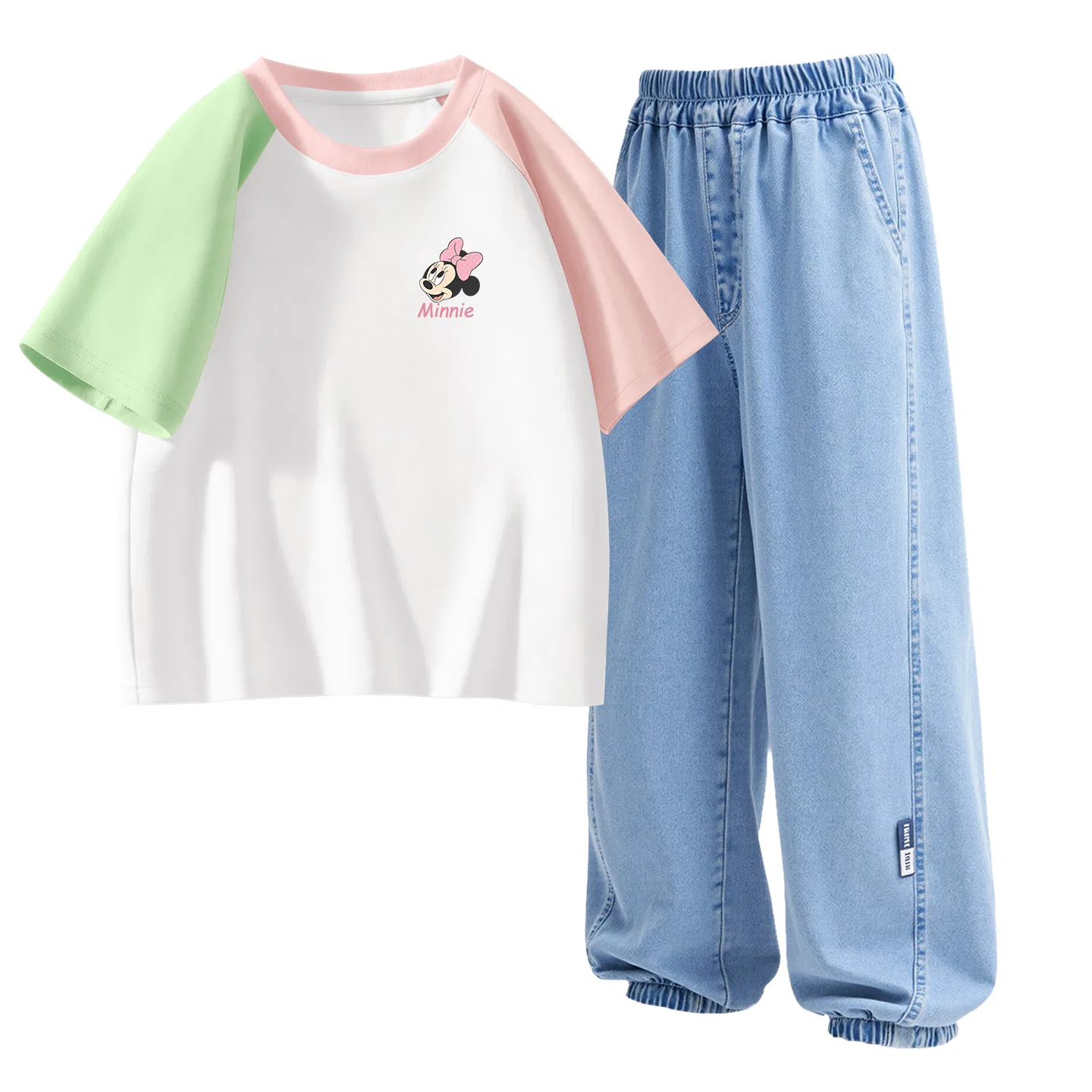 Спортивный костюм Disney Casual Sportswear D Surprise K Green Pink Denim Light Blue