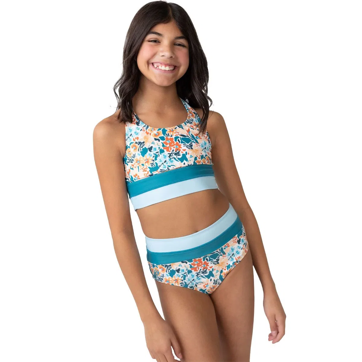 Детский комплект для плавания с принтом Cut Back Crop Set Nani Swimwear, Arches