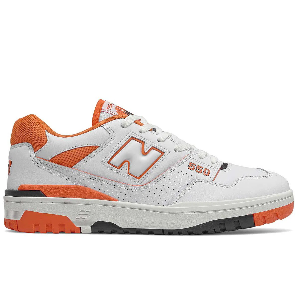 Детские кроссовки с ретро-дизайном 550 Syracuse New Balance, White Orange