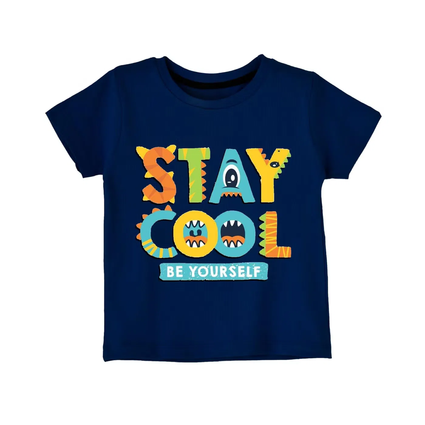 Футболка с принтом Stay Cool Be Yourself Yoo Street, темно-синий
