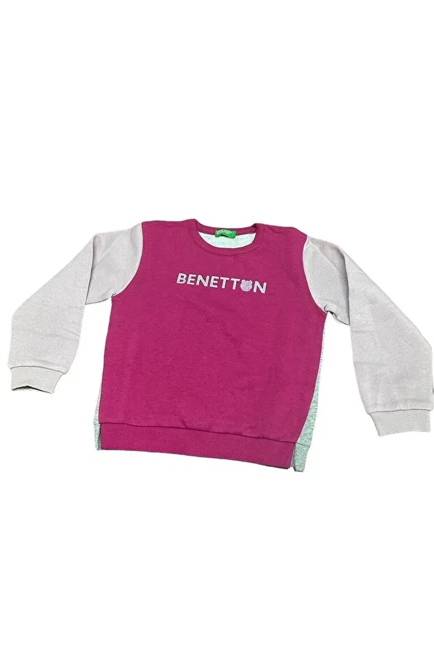 Детское худи для девочек из искусственной кожи Benetton, Red