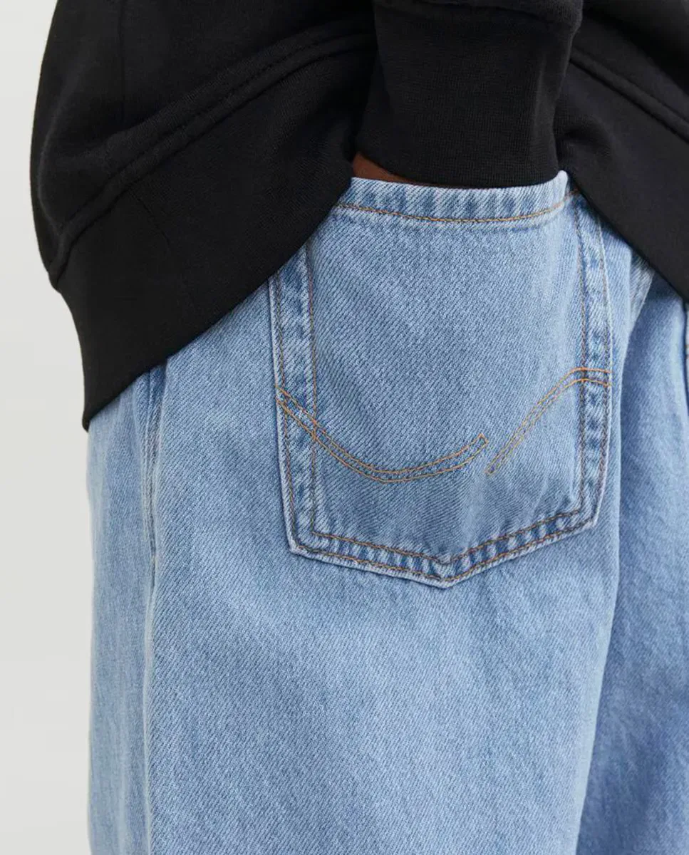 Детские джинсы для мальчиков с заниженной посадкой Vaquero de niño baggy fit Jack & Jones, Azul — фото 4