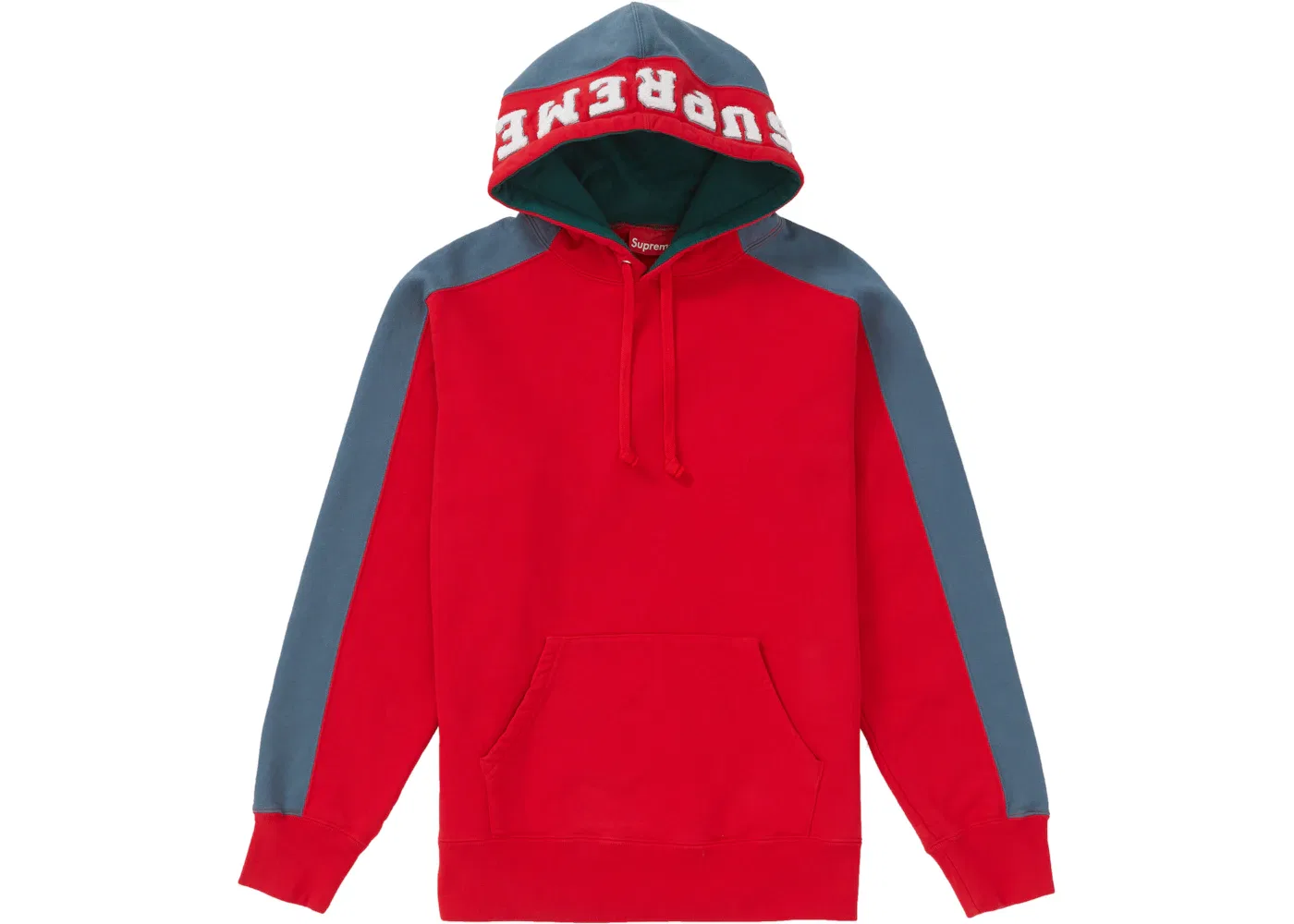 Мужской худи с принтом Supreme Paneled Hooded Sweatshirt Supreme, Red