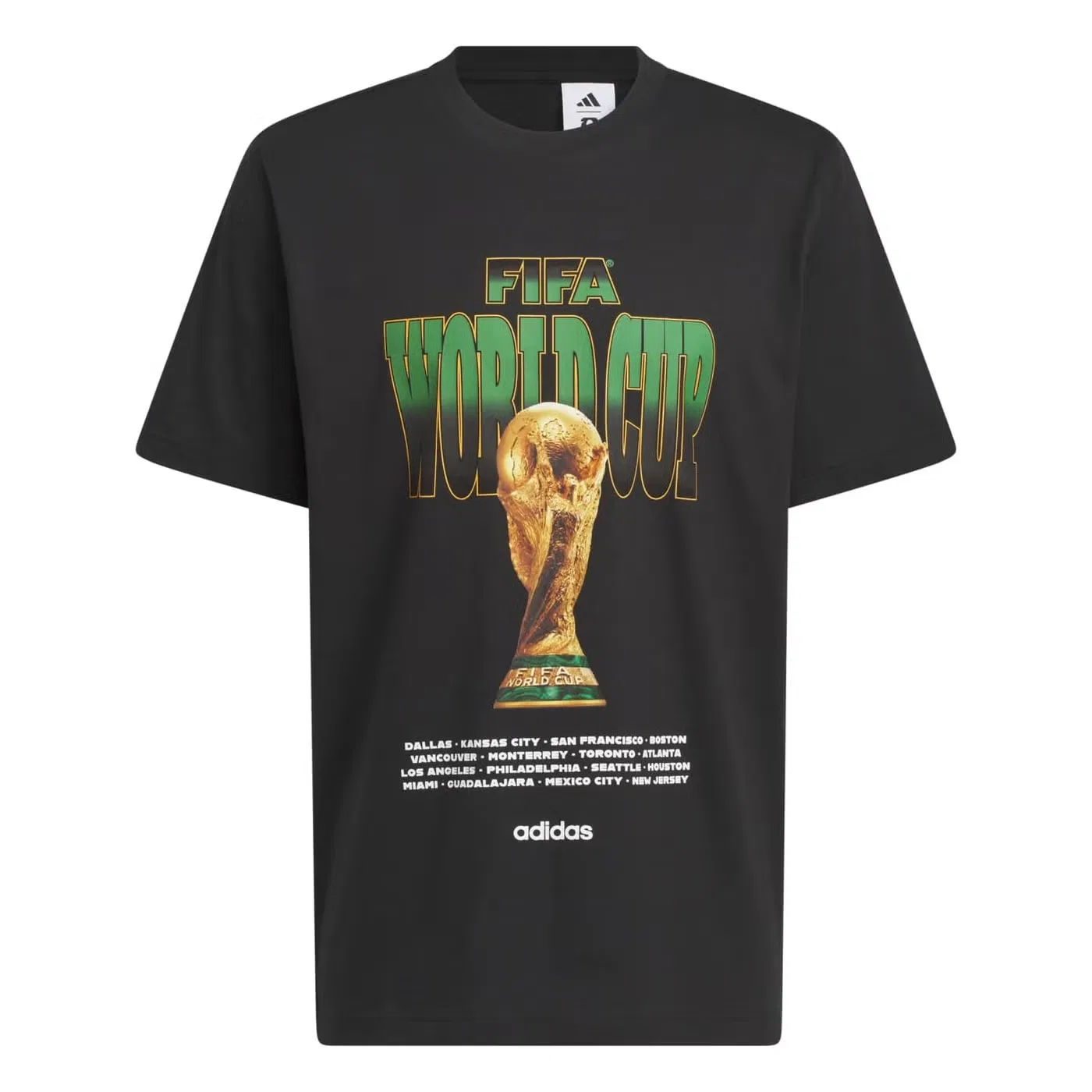 Футболка с принтом FIFA World Cup 26 Tour Adidas, черный — фото 2