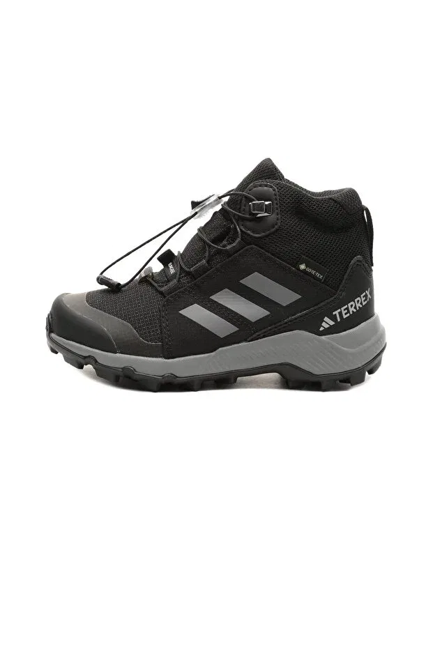 Детские ботинки для девочек с принтом Terrex Mid GTX K & Ccedil; Adidas, Black Gray