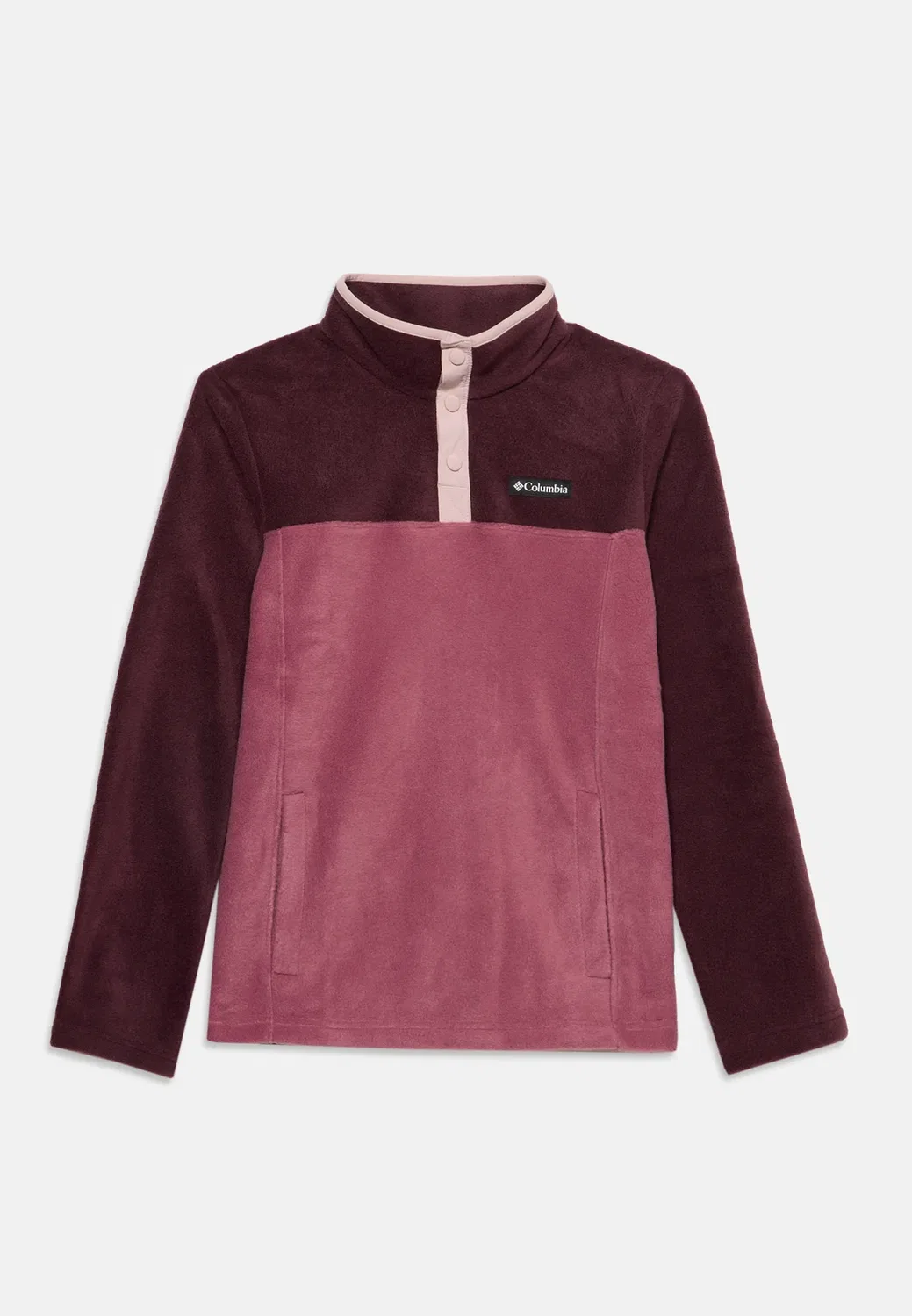 Свитер унисекс Steens mtn snap - флисовый джемпер Columbia, Antique Mauve/Moonvista/Mineral Pink