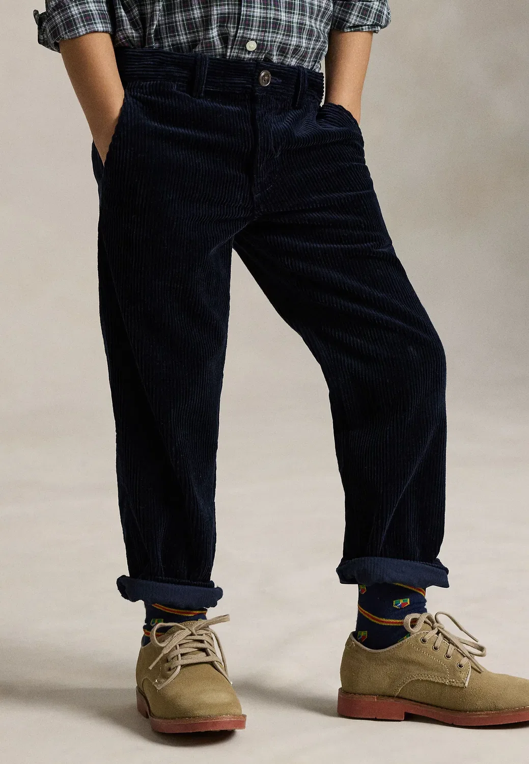 Брюки Bedford прямого кроя из вельвета, размер 2-6 лет Polo Ralph Lauren, Hunter Navy — фото 2