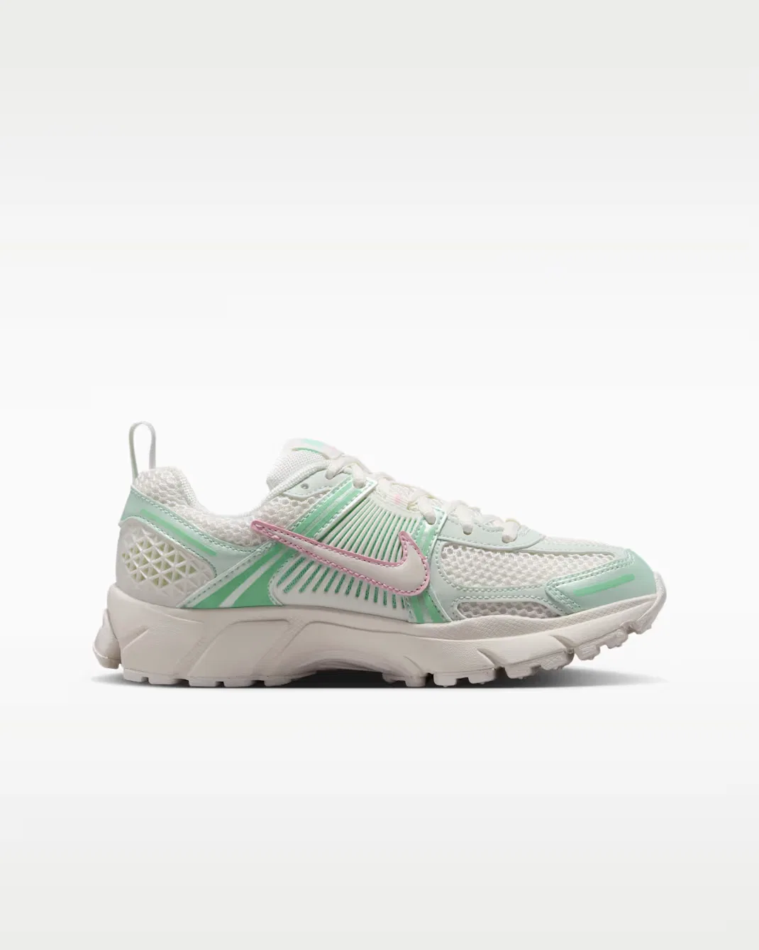 Детские кроссовки с отражающими элементами Nike Vomero 5, Sail/Pink Foam/Arctic Green/Sail — фото 3