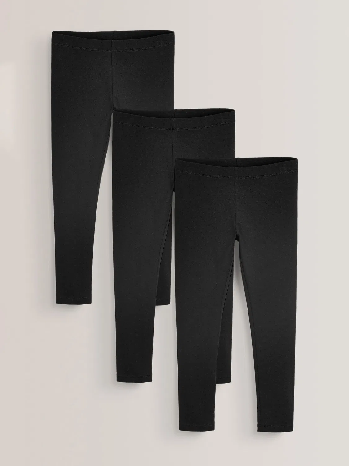 Леггинсы, 3 шт., Regular Fit Next, черный