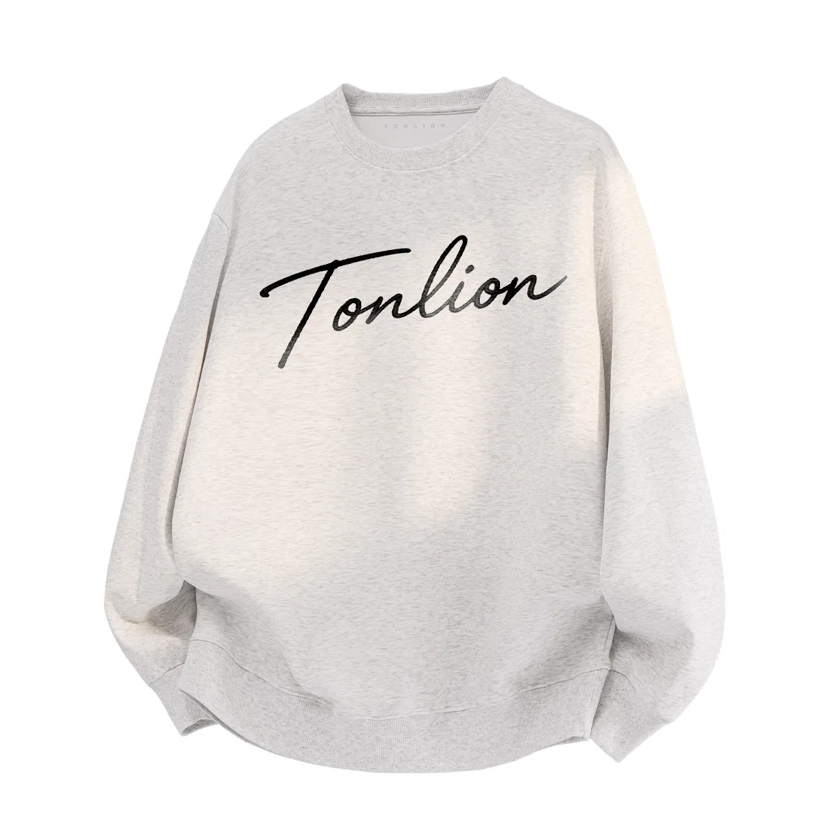 Детский свитшот свободного кроя Tonlion, Цвет 330G heavy white flower ash