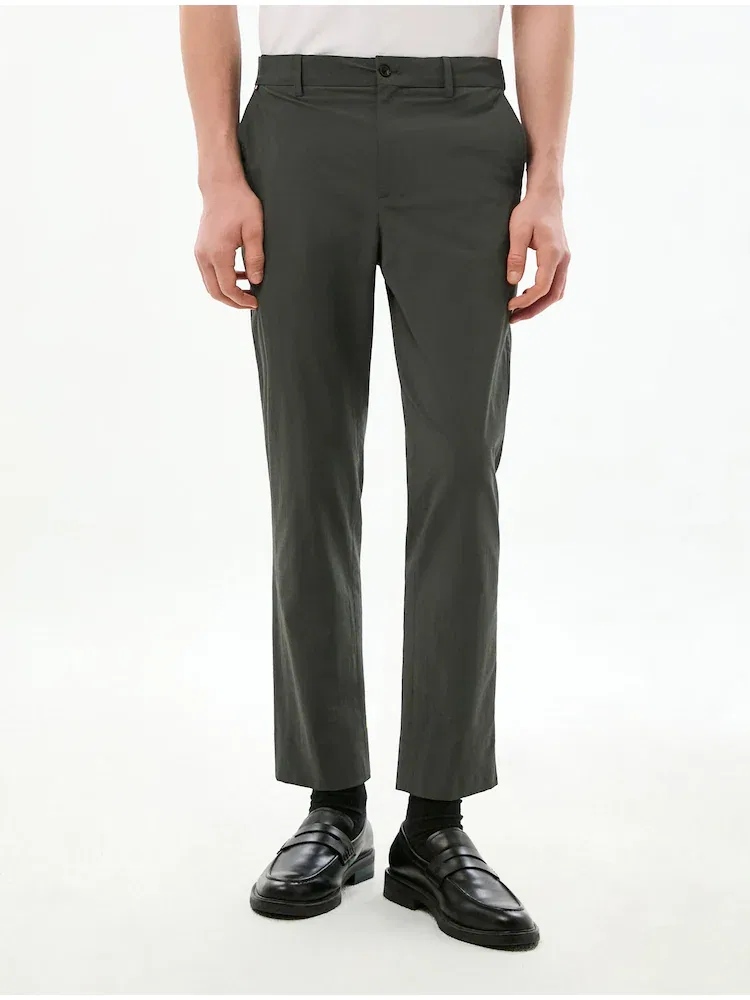 Брюки зауженные TOMMY HILFIGER, Khaki — фото 3