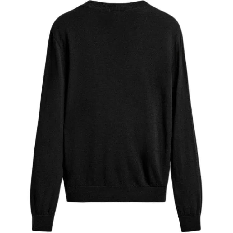 Мужское трикотажное изделие с V-образным вырезом Black ZARA, Black — фото 3
