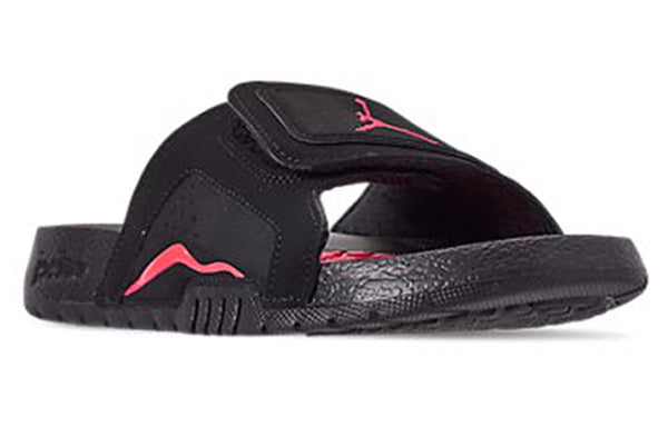 Тапочки hydro vi retro infrared black red sports slippers 'black infrared 23' Air Jordan, черный — фото 2