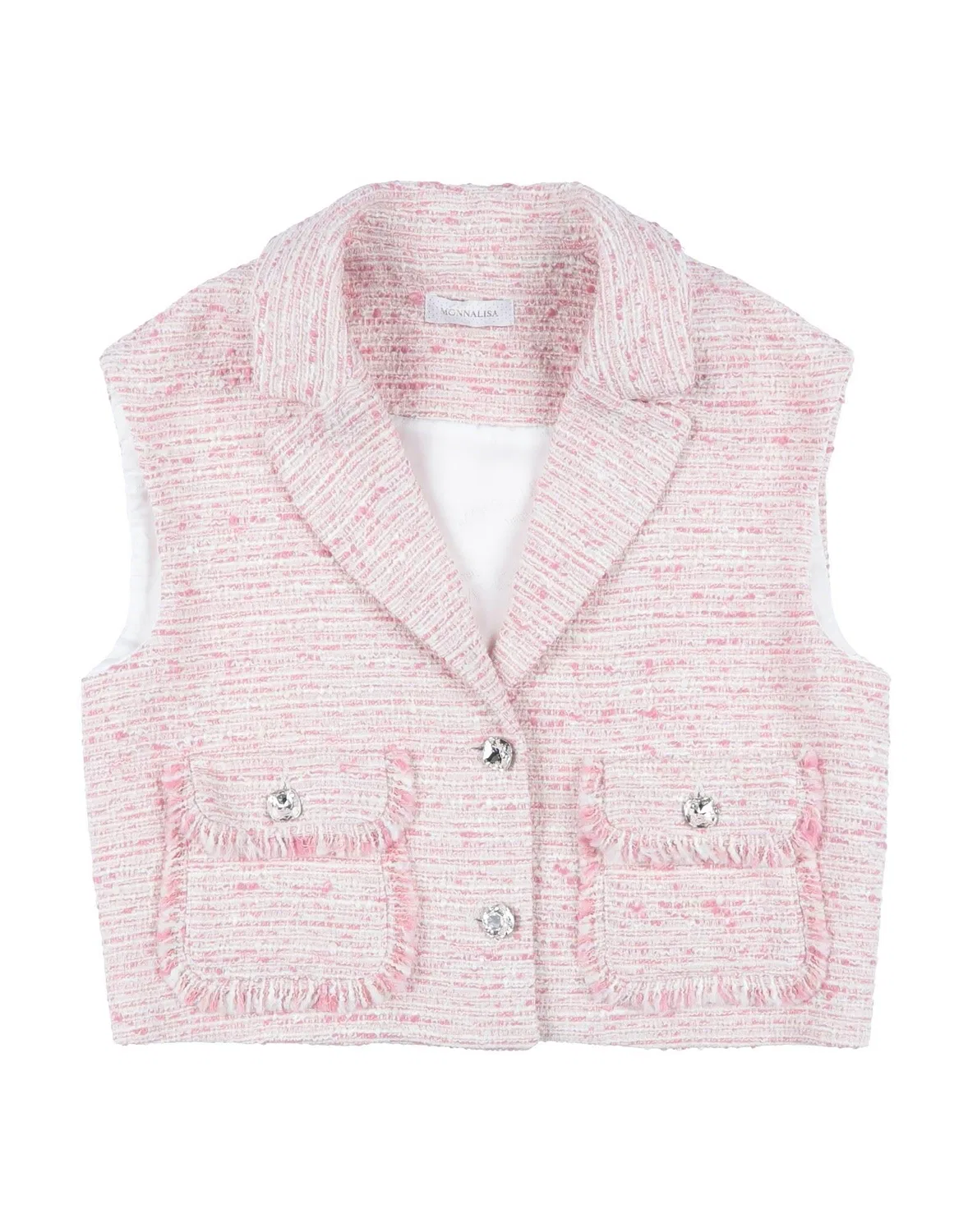 Детский пиджак для девочек с принтом Monnalisa, Light Pink