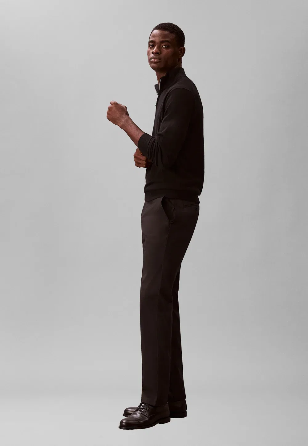Узкие брюки чинос - чинос Calvin Klein, Black — фото 4