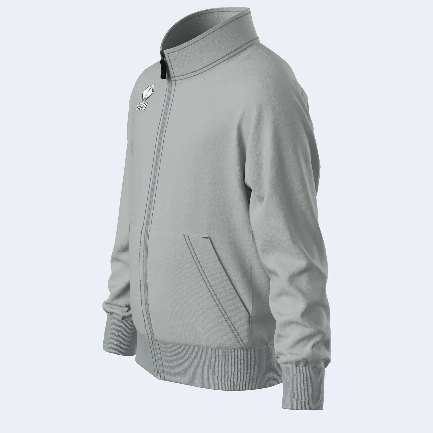 Детский свитшот с полной застежкой-молнией Errea David Sweatshirt Jr, Grau — фото 4