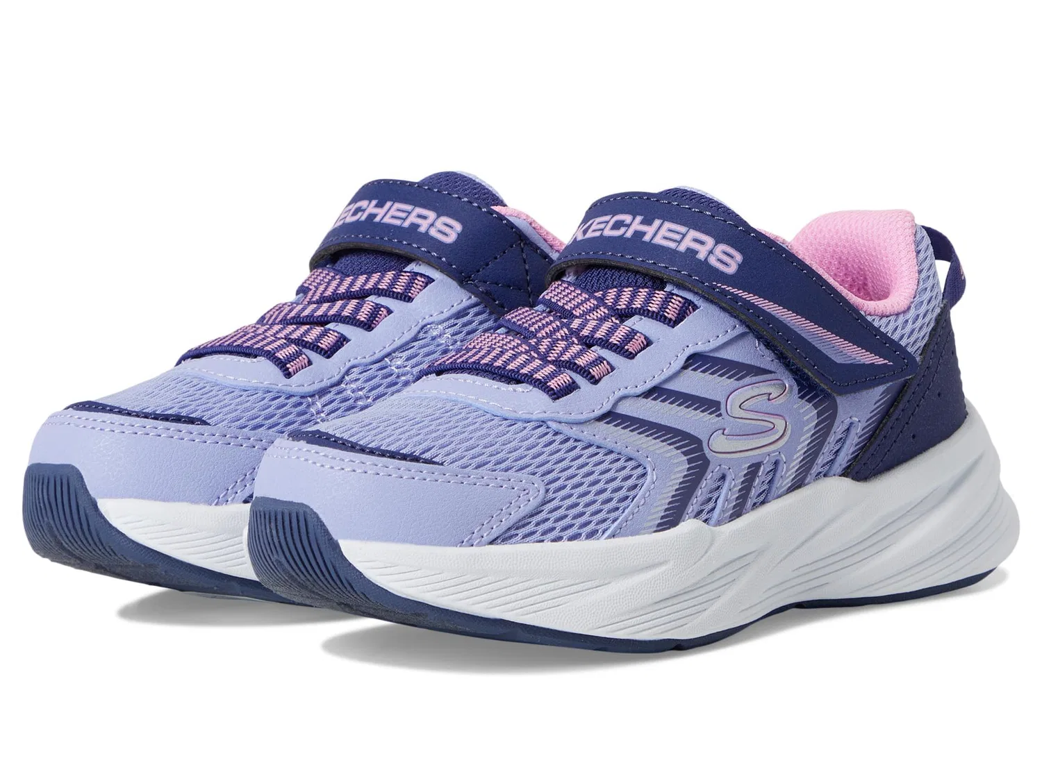 Детские кроссовки для девочек без шнуровки Microspec Tread Skechers, Light Pink