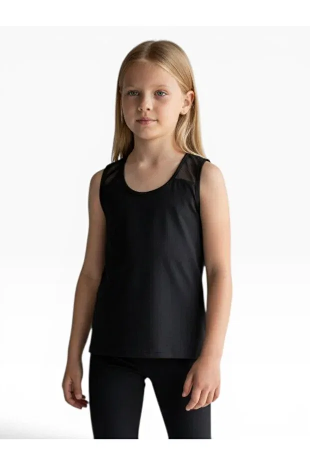 Детский топ для девочек с толстыми бретелями She Can Wear, Black
