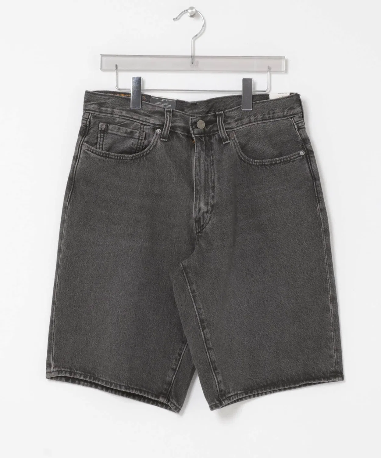 Мужские джинсовые шорты свободного кроя с рваным эффектом Levi's, Black
