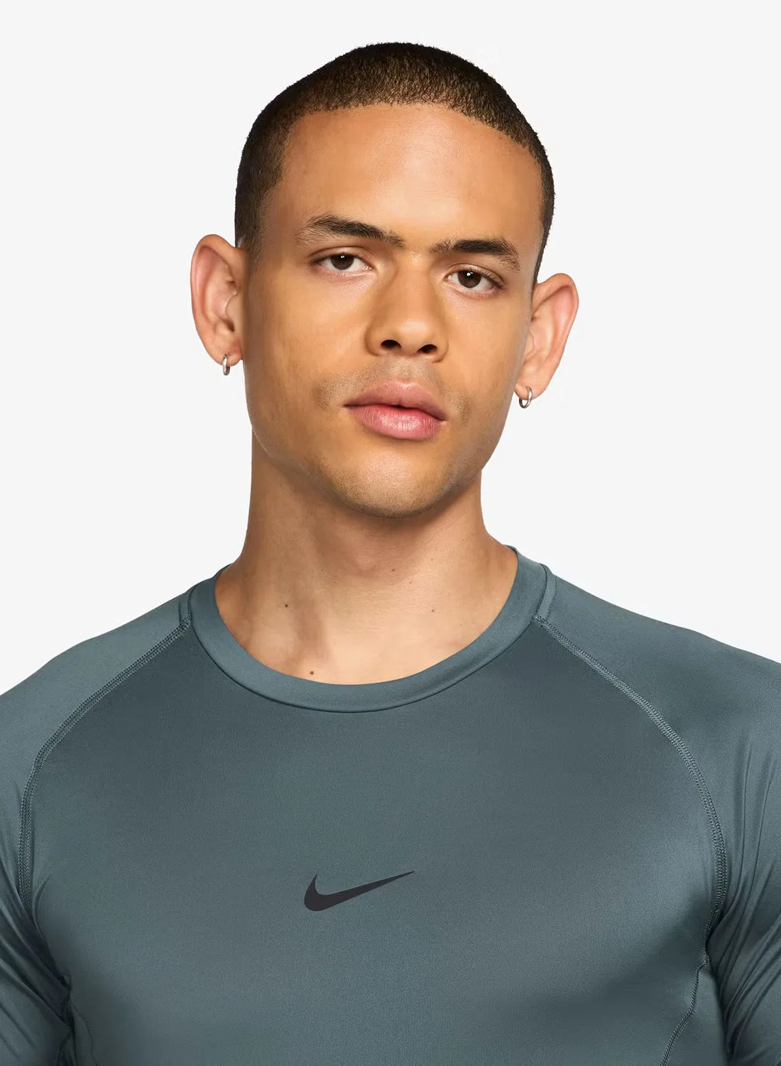 Футболка с технологией Dri-Fit Pro Nike, минеральный сланец — фото 3