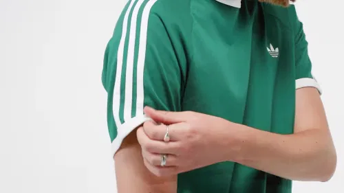 Мужская футболка с полосами на рукавах 3-Stripes Adidas Originals, Collegiate Green — фото 2