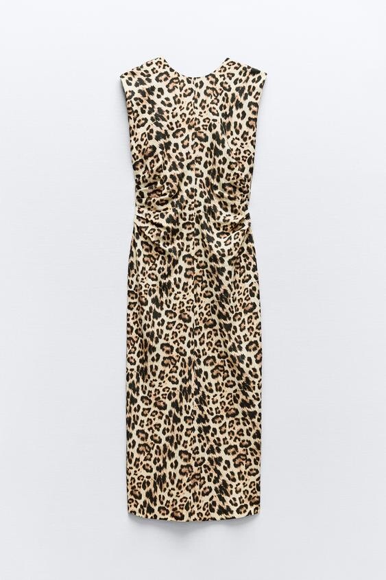 

Платье Zara Draped Waist, мультиколор