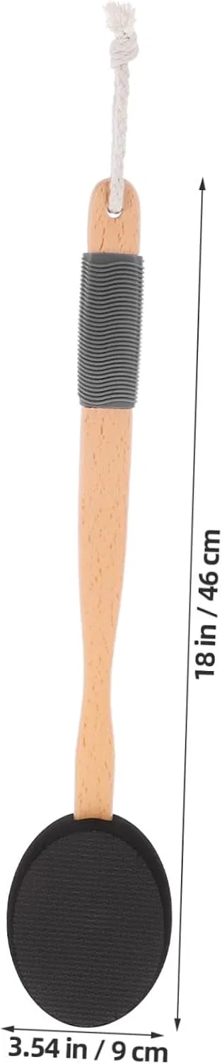 Щетка для тела с длинной ручкой, Toyvian, 3 сменные насадки, 46x9x3 см — фото 2