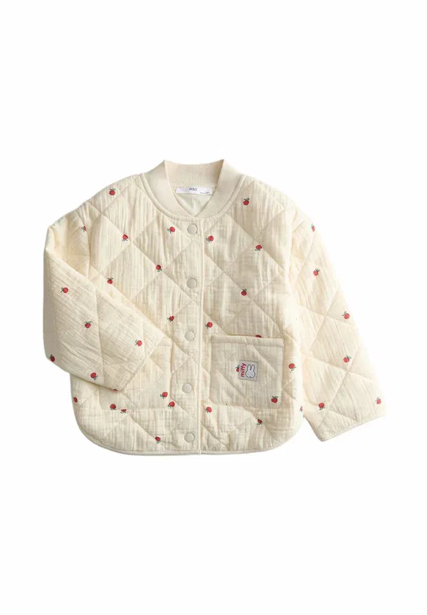 Куртка с принтом Food, light jacket, Marks & Spencer, light cream