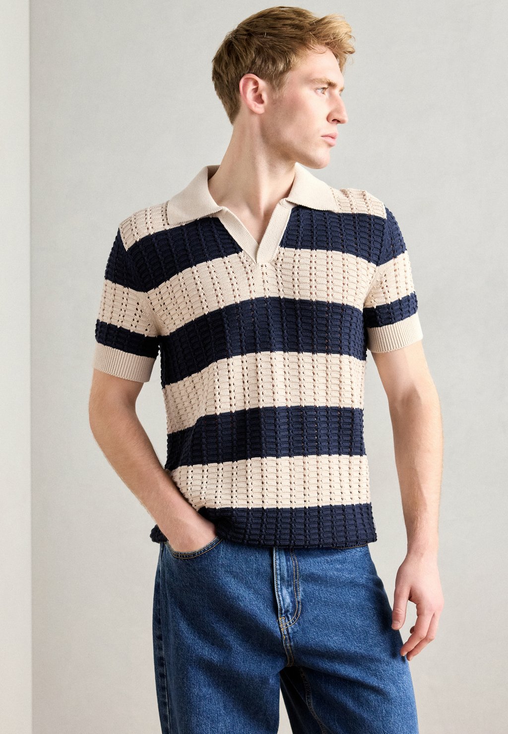 

Рубашка поло SHORTSLEEVE Marc O'Polo DENIM, бежевый
