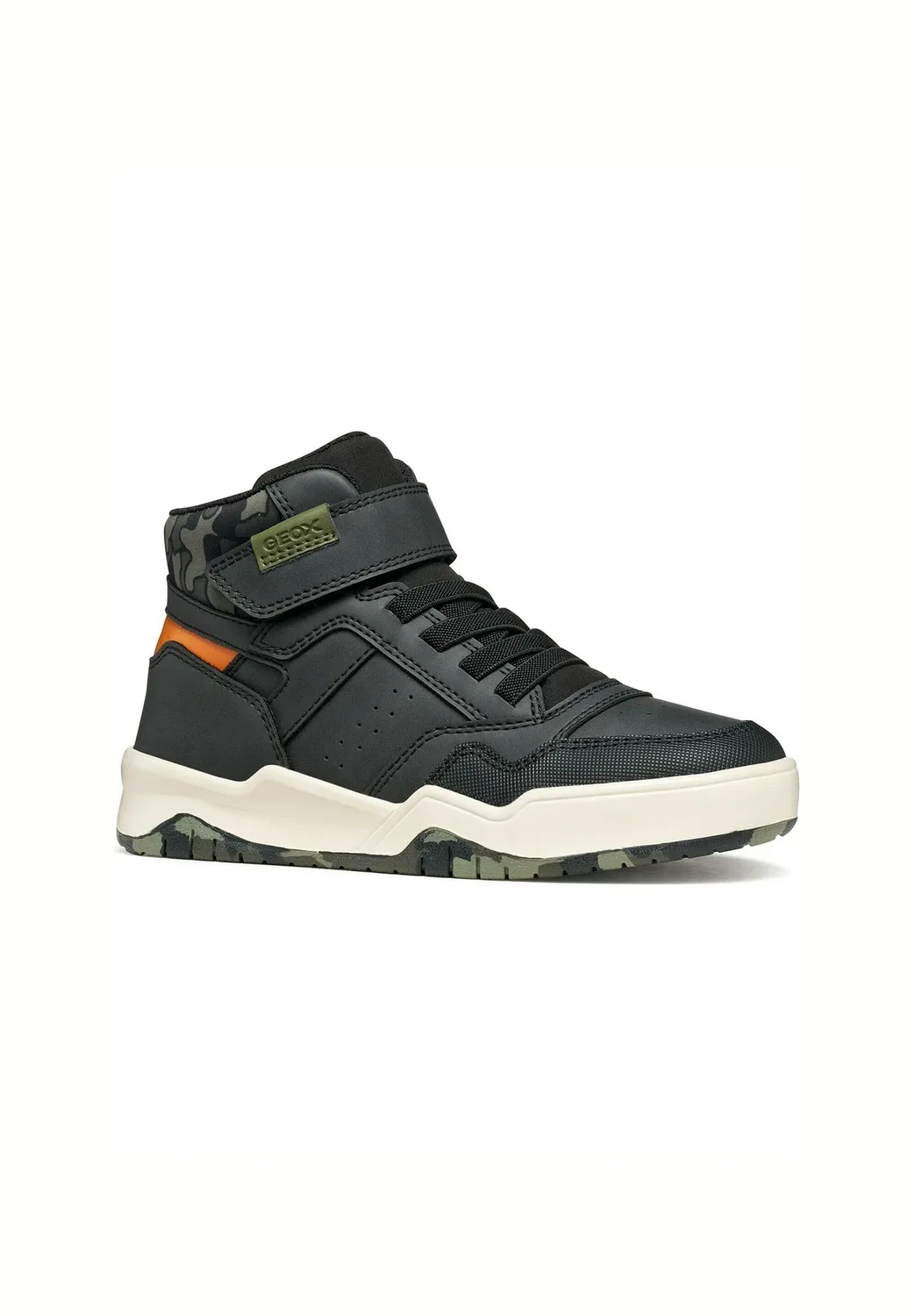 J perth boy - высокие кроссовки Geox, Black Camouflage — фото 2