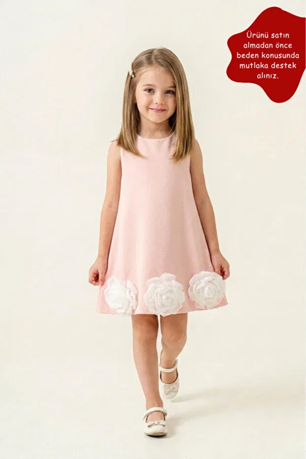 Детское платье для девочек без рукавов Eray Kids, Salmon