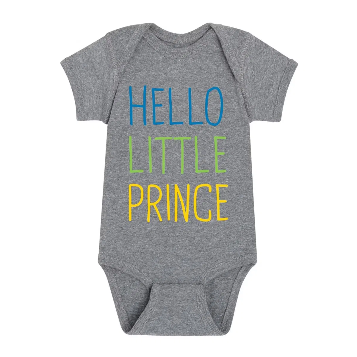 Боди-комбинезон с принтом Hello Little Prince Instant Message, Athletic Heather