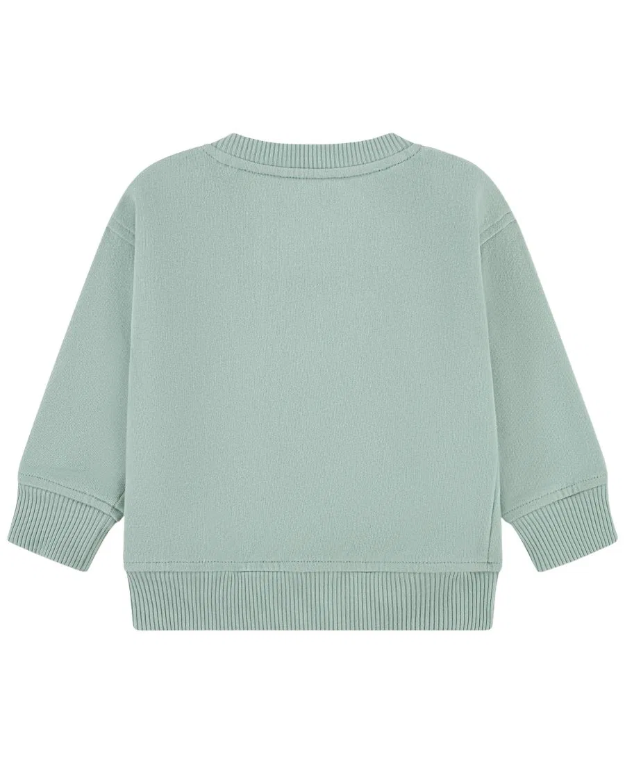 Свитшот детский с длинным рукавом, поло abercrombie kids, Silt Green — фото 2