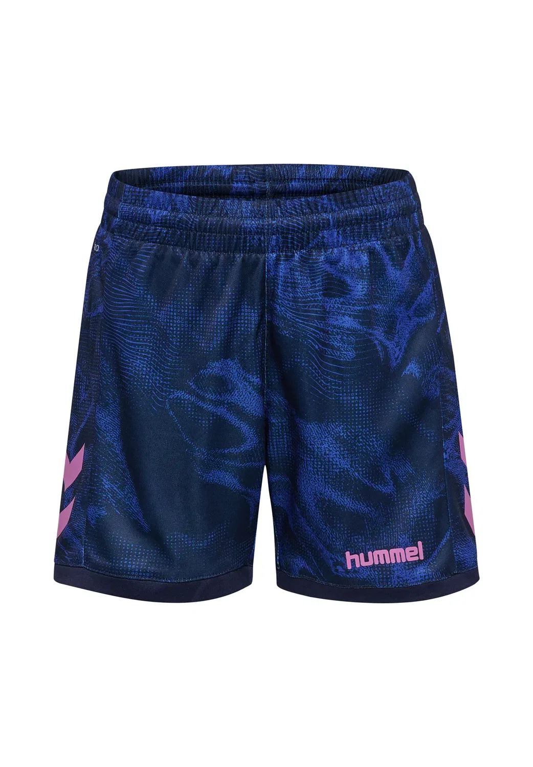 Детские спортивные шорты Hmlblaze club26 с графическим принтом, унисекс Hummel, Marine Dazzling Blue