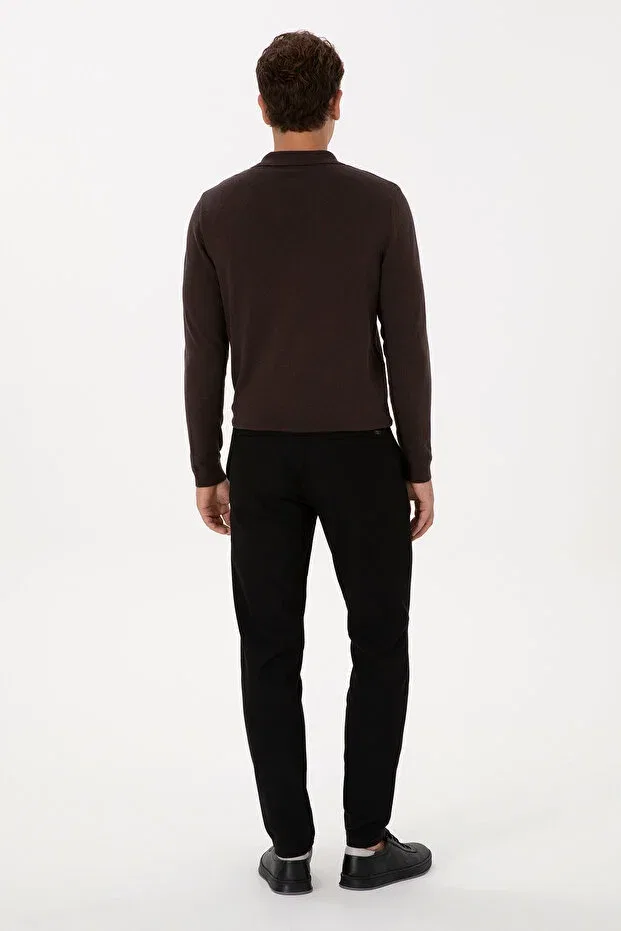 Мужские брюки-джоггеры из канваса U.S. Polo Assn., Black — фото 4