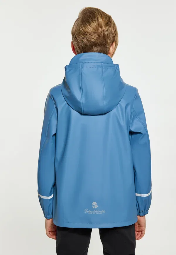Дождевик водонепроницаемый Regenmantel unisex Schmuddelwedda, Stahlblau, синий/стальной — фото 3