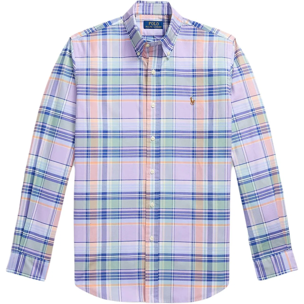 Рубашка повседневная Custom, Polo Ralph Lauren, Lavender Blue Multicolor