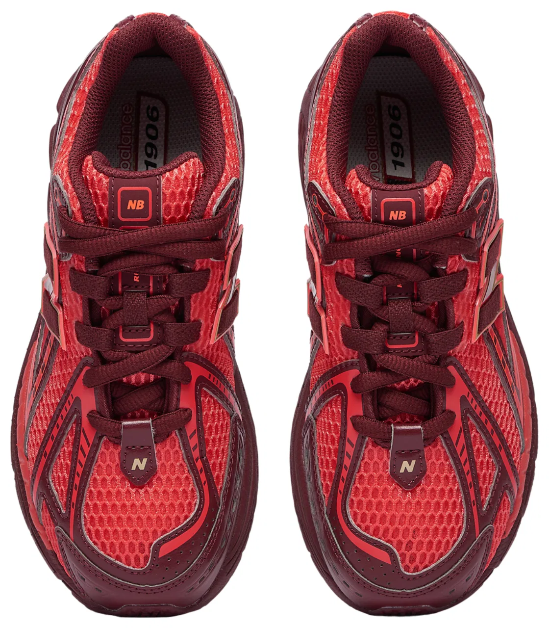 Кроссовки для девочек 1906 New Balance, цвет Red/Burgundy — фото 4