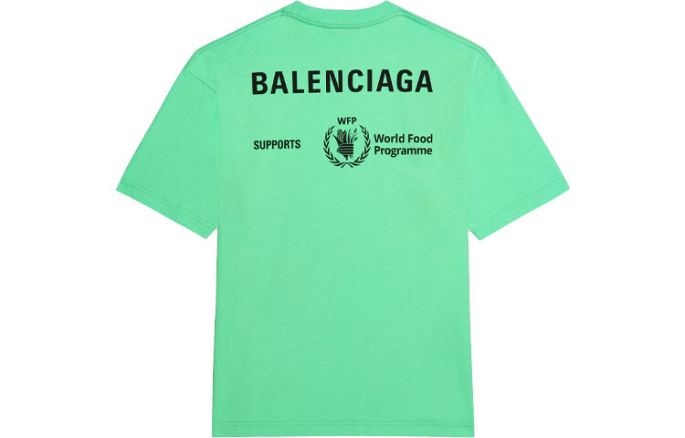 Футболка мужская неоново-зеленая Balenciaga, зеленый — фото 2