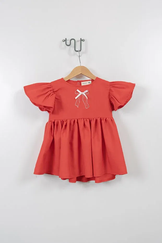Детское платье для девочек с коротким рукавом Jikko Baby, Red