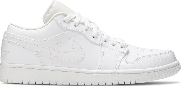 

Кроссовки Air Jordan 1 Retro Low Triple White, белый